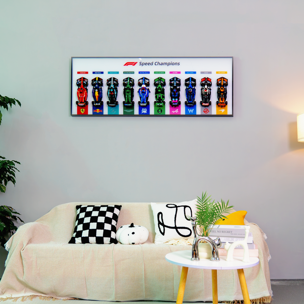 🏎️ Display wall frame for  Speed Champion series Full Collection /horizontal line display