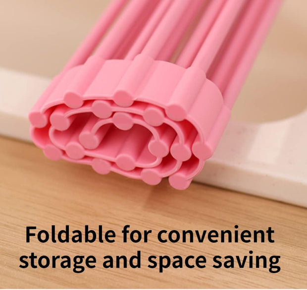 🌸 Silicone Over-the-Sink Rack – Foldable, Heat-Resistant &amp; Multipurpose