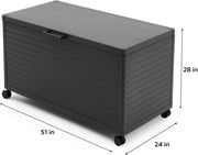Modern Outdoor Deck Box - Sleek, Durable & Spacious