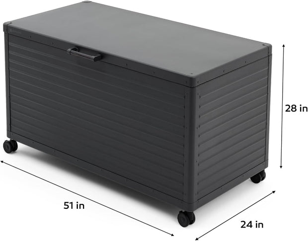 Modern Outdoor Deck Box - Sleek, Durable & Spacious