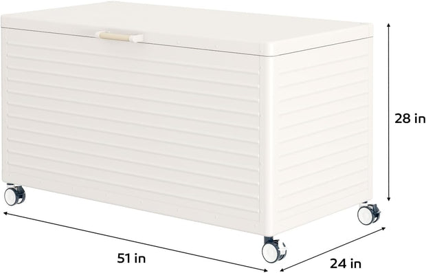 Modern Outdoor Deck Box - Sleek, Durable & Spacious