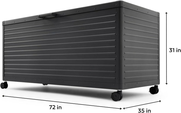 Modern Outdoor Deck Box - Sleek, Durable & Spacious