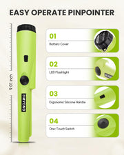 Ultra-Sensitive Handheld Metal Detector | Pinpoint Accuracy for Coins, Jewelry & Gold!