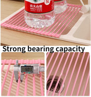 🌸 Silicone Over-the-Sink Rack – Foldable, Heat-Resistant &amp; Multipurpose