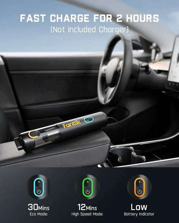 Crumbs in the car? Pet hair on your seats? Dust creeping into your keyboard? This mini cordless vacuum doesn’t clean — it devours.