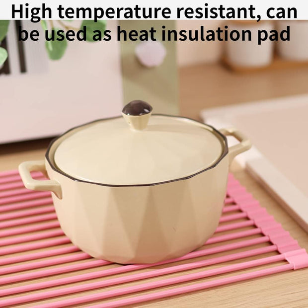 🌸 Silicone Over-the-Sink Rack – Foldable, Heat-Resistant &amp; Multipurpose