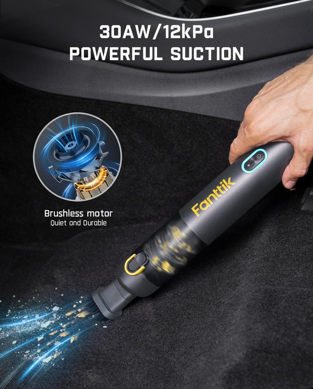 Crumbs in the car? Pet hair on your seats? Dust creeping into your keyboard? This mini cordless vacuum doesn’t clean — it devours.
