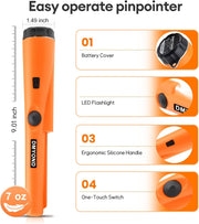 Ultra-Sensitive Handheld Metal Detector | Pinpoint Accuracy for Coins, Jewelry & Gold!