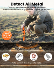 Ultra-Sensitive Handheld Metal Detector | Pinpoint Accuracy for Coins, Jewelry & Gold!