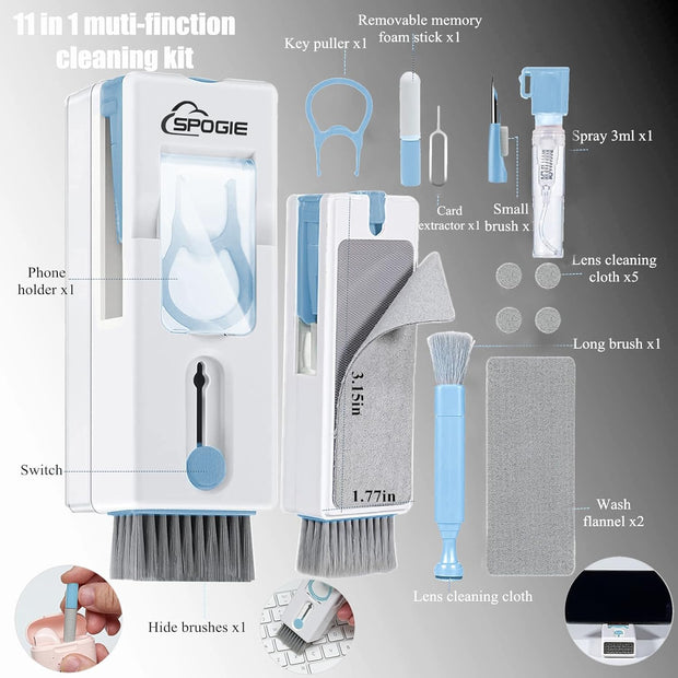 11-in-1 Gadget Cleaning Kit – Make Your Tech Sparkle Like New!