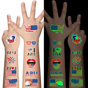 Explode with Style! 90PCS 4th of July Tattoos – Stars, Stripes & Fireworks That Scream FREEDOM! US