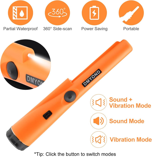 Ultra-Sensitive Handheld Metal Detector | Pinpoint Accuracy for Coins, Jewelry & Gold!