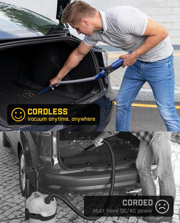 Crumbs in the car? Pet hair on your seats? Dust creeping into your keyboard? This mini cordless vacuum doesn’t clean — it devours.