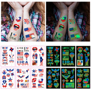 Explode with Style! 90PCS 4th of July Tattoos – Stars, Stripes & Fireworks That Scream FREEDOM! US