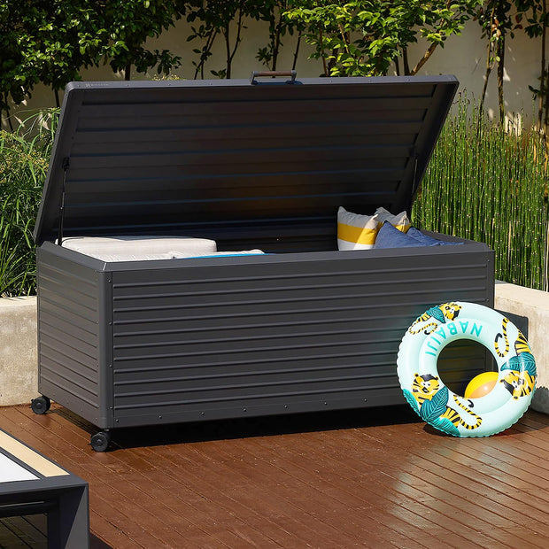 Modern Outdoor Deck Box - Sleek, Durable & Spacious