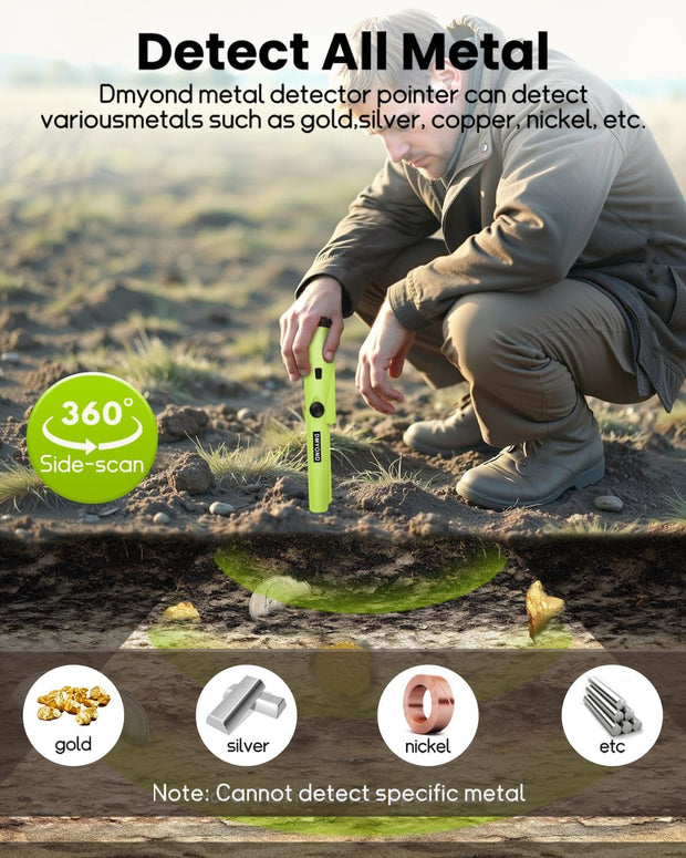 Ultra-Sensitive Handheld Metal Detector | Pinpoint Accuracy for Coins, Jewelry & Gold!