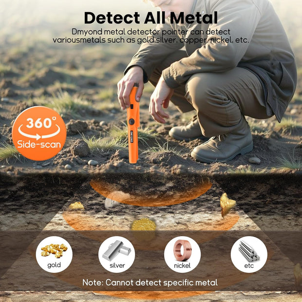 Ultra-Sensitive Handheld Metal Detector | Pinpoint Accuracy for Coins, Jewelry & Gold!