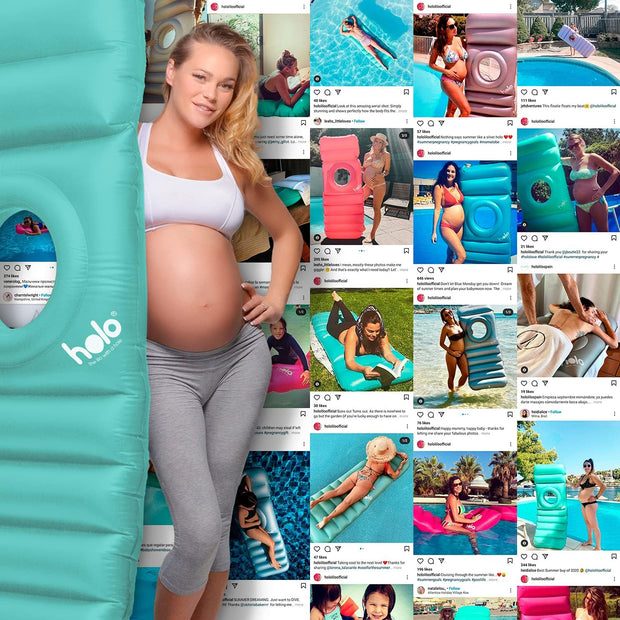 Float Your Bump in Bliss – The Ultimate Belly Down Pregnancy Pillow for Land & Water Comfort