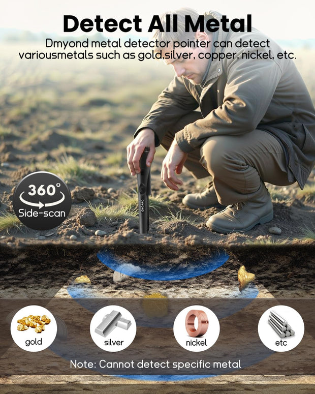 Ultra-Sensitive Handheld Metal Detector | Pinpoint Accuracy for Coins, Jewelry & Gold!