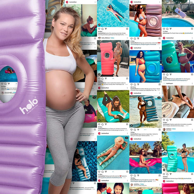 Float Your Bump in Bliss – The Ultimate Belly Down Pregnancy Pillow for Land & Water Comfort