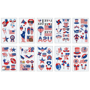 Explode with Style! 90PCS 4th of July Tattoos – Stars, Stripes & Fireworks That Scream FREEDOM! US